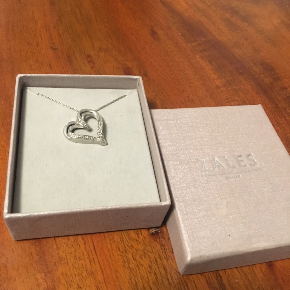 Zales Heart Diamond Necklace